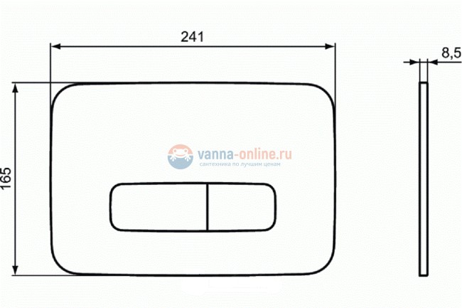 Механическая панель смыва Ideal Standard OLEAS™ M3 R0123AC
