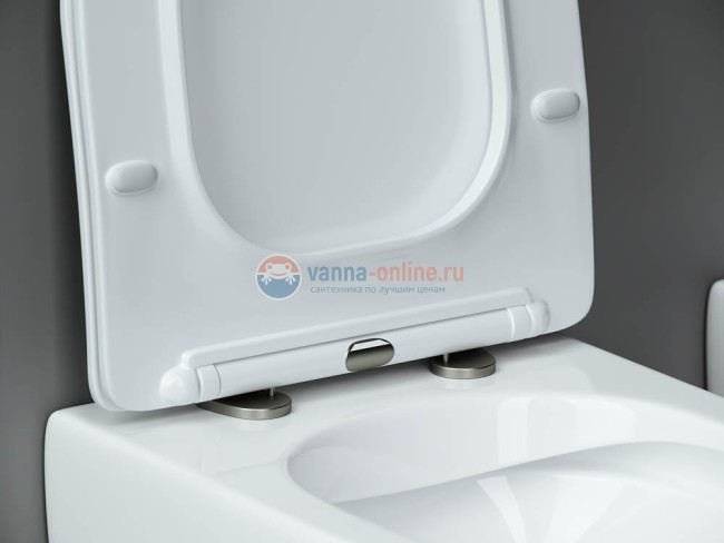 Подвесной безободковый унитаз Ceramica Nova Metropol Rimless, крышка микролифт, CN4002 Подвесной безободковый унитаз Ceramica Nova Metropol Rimless, крышка микролифт, CN4002