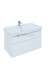 Тумба под раковину Aquanet Nova Lite 100, 2 ящика, белый глянец (242581)