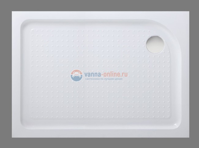 Душевой поддон BelBagno TRAY-BB-AH-120/80-15-W-R 120x80 см с сифоном