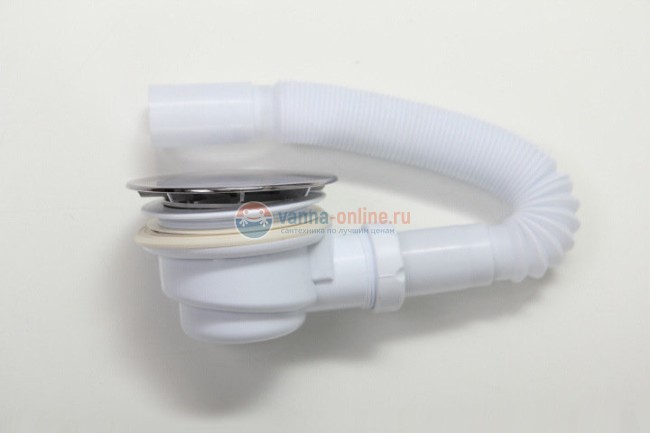 Душевой поддон BelBagno TRAY-BB-AH-120/80-15-W-R 120x80 см с сифоном