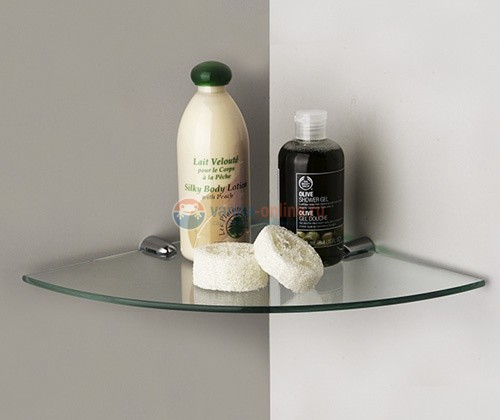 Полка стеклянная угловая WasserKRAFT 533 Полка стеклянная угловая WasserKRAFT 533