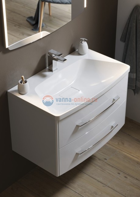 Тумба с раковиной Aqwella Neringa Т8 NER0108 подвесная