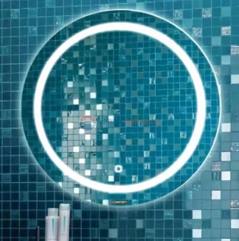 Зеркало Comfortу Круг 60, светодиодная подсветка, с сенсорным выключателем