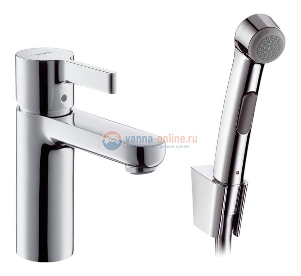 Смеситель Hansgrohe Metris S 31160 для раковины с гигиеническим душем