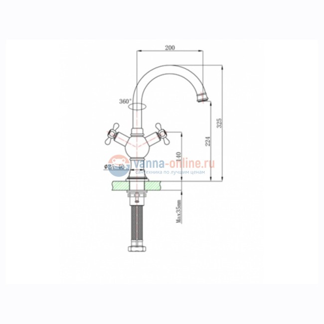 Смеситель для раковины Timo Nelson 1941/00FN chrome Смеситель для раковины Timo Nelson 1941/00FN chrome