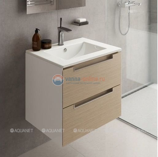 Раковина для тумбы Raval Quadro 60, Sanita Luxe QDR60SLWB01