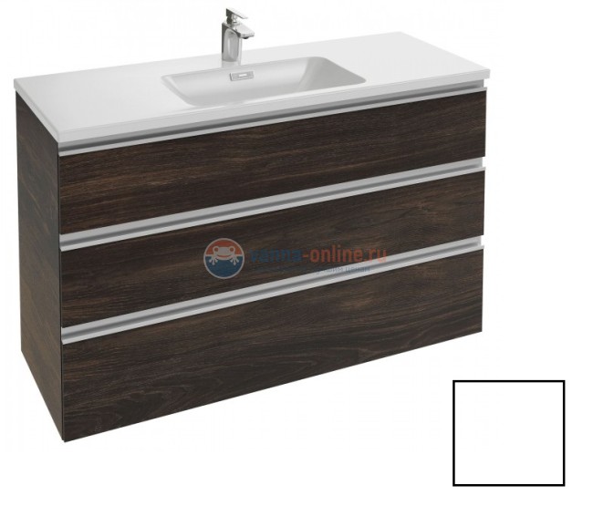 Тумба под раковину Jacob Delafon Vox 120 EB2041-RA-G1C, 120 х 46 см, цвет - белый блестящий лак