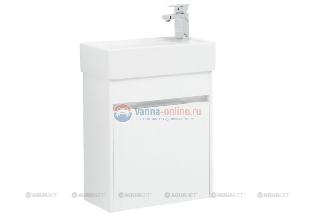 Тумба с раковиной Aquanet Лидс 50 00239741, белый
