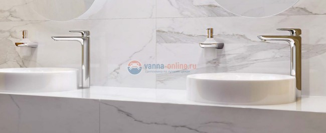 Смеситель Kludi Ameo 412960575 для раковины-чаши,высота излива 20.5 см