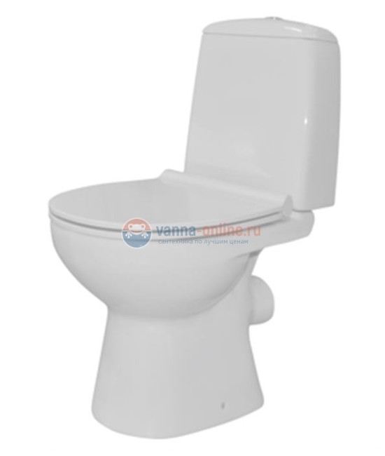 Напольный унитаз Santek Цезарь slim 1.WH30.2.415 крышка микролифт Напольный унитаз Santek Цезарь slim 1.WH30.2.415 крышка микролифт