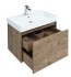Тумба с раковиной Aquanet Nova Lite 75, 1 + 1 ящик в ящике, дуб рустикальный