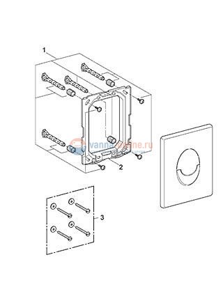 Накладная панель Grohe Skate Air 38505000, хром