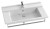 Раковина-столешница Jacob Delafon Struktura EXH112-00 80x48 см, с полотенцедержателем  (EXH112-00/E4926-ST)