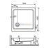 Душевой поддон RGW Style 16180100-11 100 x 100 см акриловый, квадратный, цвет белый Душевой поддон RGW Style 16180100-11 100 x 100 см акриловый, квадратный, цвет белый