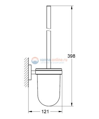 Ершик для туалета Grohe Essentials 40374001 Ершик для туалета Grohe Essentials 40374001