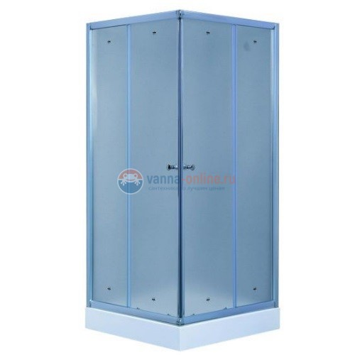 Душевой уголок Timo TL-8002 F Fabric Glass, стекло матовое, 80 х 80 х 200 см