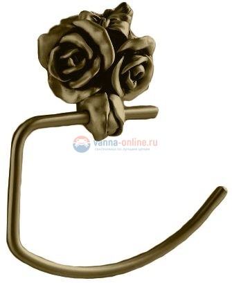 Полотенцедержатель Art&Max Rose AM-0916-B, бронза