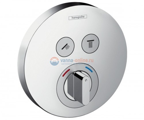 Смеситель для душа Hansgrohe ShowerSelect S 15748000 на 2 потребителя Смеситель для душа Hansgrohe ShowerSelect S 15748000 на 2 потребителя