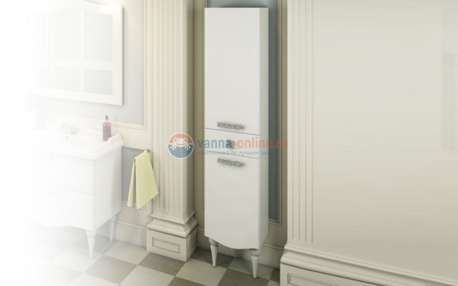 Пенал Comforty Монако 40 L/R белый