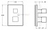 Термостат Jacob Delafon Square E98729-CP для душа Термостат Jacob Delafon Square E98729-CP для душа