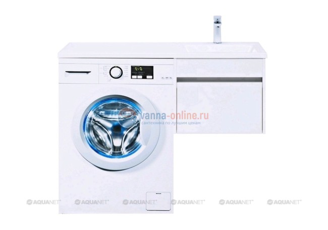 Тумба с раковиной Aquanet Токио 48 00236915 (подвесная, 1 ящик), цвет белый