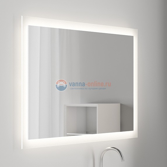 Зеркало Sanvit Матрикс с LED подсветкой, 100 х 75 см