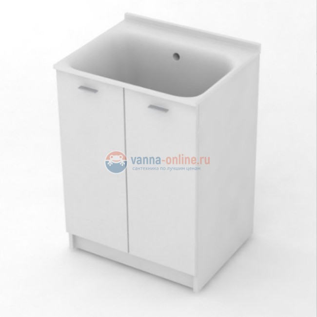 Комплект для постирочной Kerasan Aquadom 9166k3*0, 60 x 50 см напольный, белый матовый