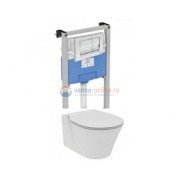Инсталляция Ideal Standard с унитазом Connect Air AquaBlade E005401, сиденье микролифт, комплект (E212801)