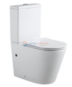 Напольный унитаз Aquanet Atago 2.0 C1 LX-2904 (243546) безободковый с бачком 243547 с крышкой-сиденьем Soft Close - Slimseat