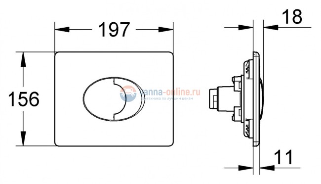 Панель Grohe Skate Air 38506SH0, белая