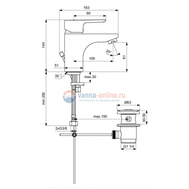Промо-комплект смесителей Ideal Standard CERAPLAN III B1118AA Промо-комплект смесителей Ideal Standard CERAPLAN III B1118AA