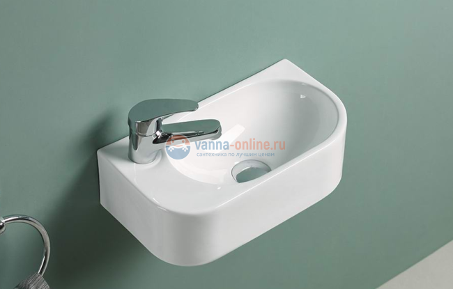 Раковина CeramaLux Серия N 78204 подвесная, L/R, белый