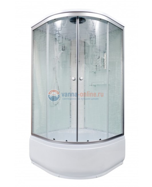 Душевая кабина Deto Em EM4590 гм-эл 90 x 90 см, с крышей, с электрикой, с гидромассажем