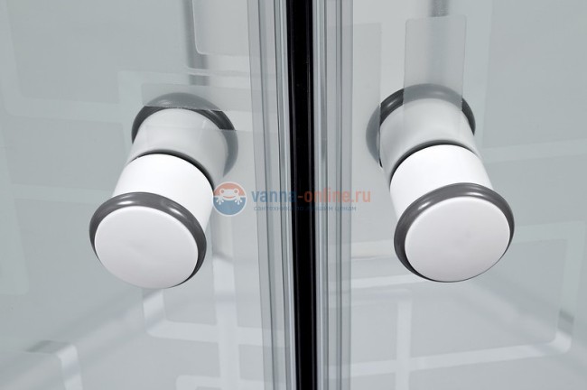 Душевая кабина Deto Em EM1511 L/R LED 110 x 80 см, с крышей, с Led подсветкой