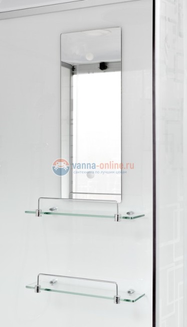 Душевая кабина Deto Em EM1511 L/R LED 110 x 80 см, с крышей, с Led подсветкой