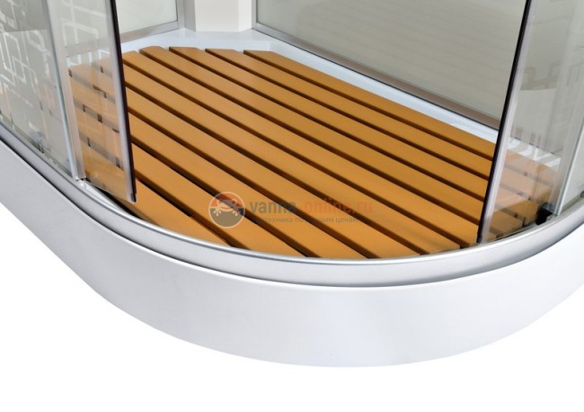 Душевая кабина Deto Em EM1511 L/R LED 110 x 80 см, с крышей, с Led подсветкой