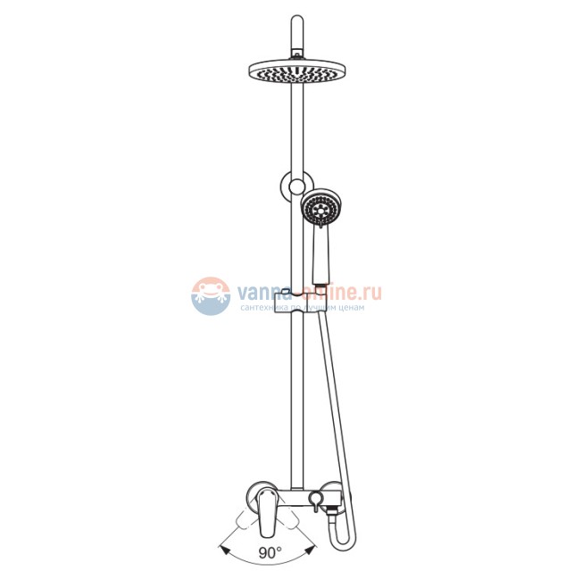 Душевая система Vidima Balance BA271AA