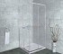 Душевой уголок Timo Altti-611 C Clean Glass, стекло прозрачное, 100 х 100 х 190 см