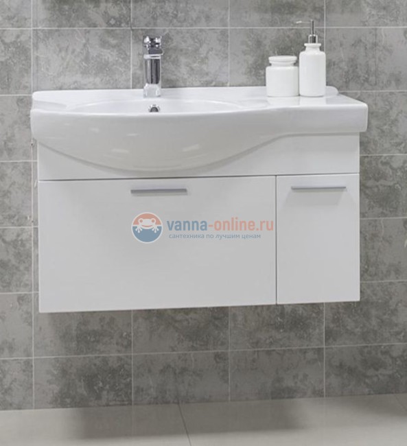 Тумба с раковиной Акватон Инди 80, 1A188401ND010, белый