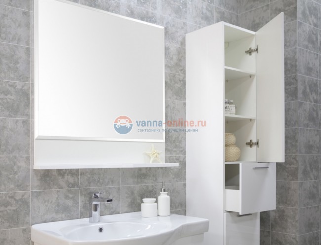 Тумба с раковиной Акватон Инди 80, 1A188401ND010, белый