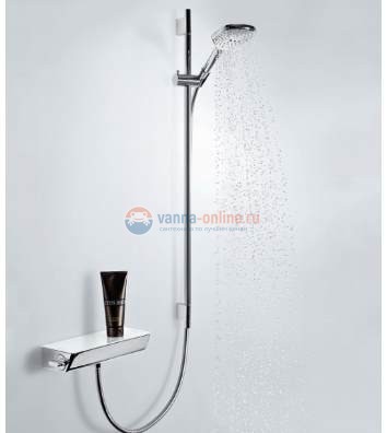 Душевой гарнитур Hansgrohe Raindance Select E 120 EcoSmart /Unica'S Puro 26623400, хром/белый Душевой гарнитур Hansgrohe Raindance Select E 120 EcoSmart /Unica'S Puro 26623400, хром/белый