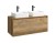 Тумба с раковиной Aqwella Mobi 120 см, фасад дуб балтийский, корпус дуб балтийский  (MOB0712DB/MOB0112DB/У18293)