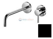 Смеситель Paffoni Light LIG006NO70 для раковины встраиваемый, цвет черный матовый