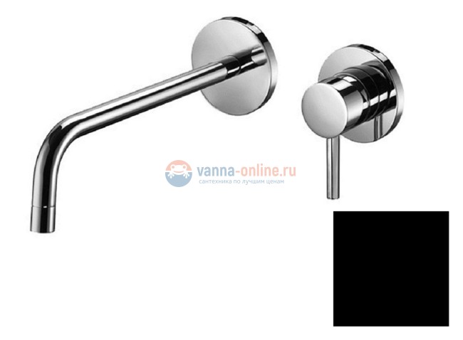 Смеситель Paffoni Light LIG006NO70 для раковины встраиваемый, цвет черный матовый Смеситель Paffoni Light LIG006NO70 для раковины встраиваемый, цвет черный матовый