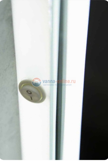 Зеркало BelBagno SPC-MAR-1000-600-LED-BTN 100 x 60 см со встроенным светильником и кнопочным выключателем