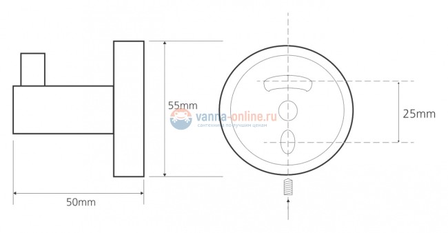 Крючок Bemeta Omega 104106022 Крючок Bemeta Omega 104106022
