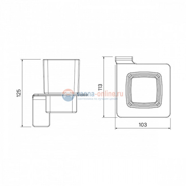 Стакан для щеток с держателем Iddis Slide SLIBSG1i45