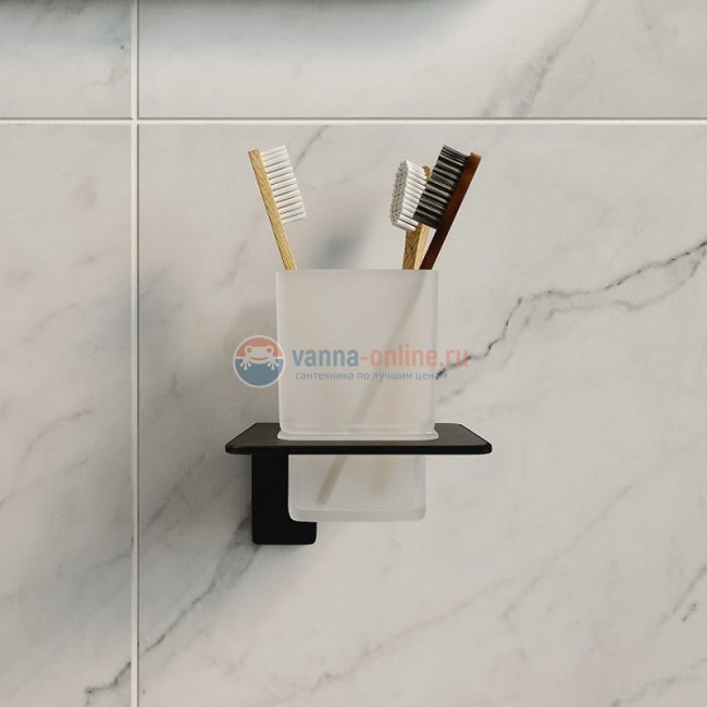 Стакан для щеток с держателем Iddis Slide SLIBSG1i45