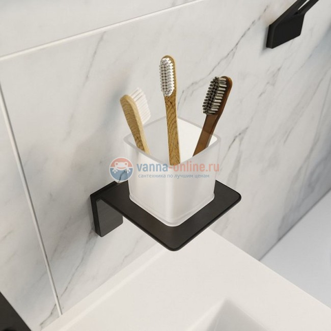 Стакан для щеток с держателем Iddis Slide SLIBSG1i45